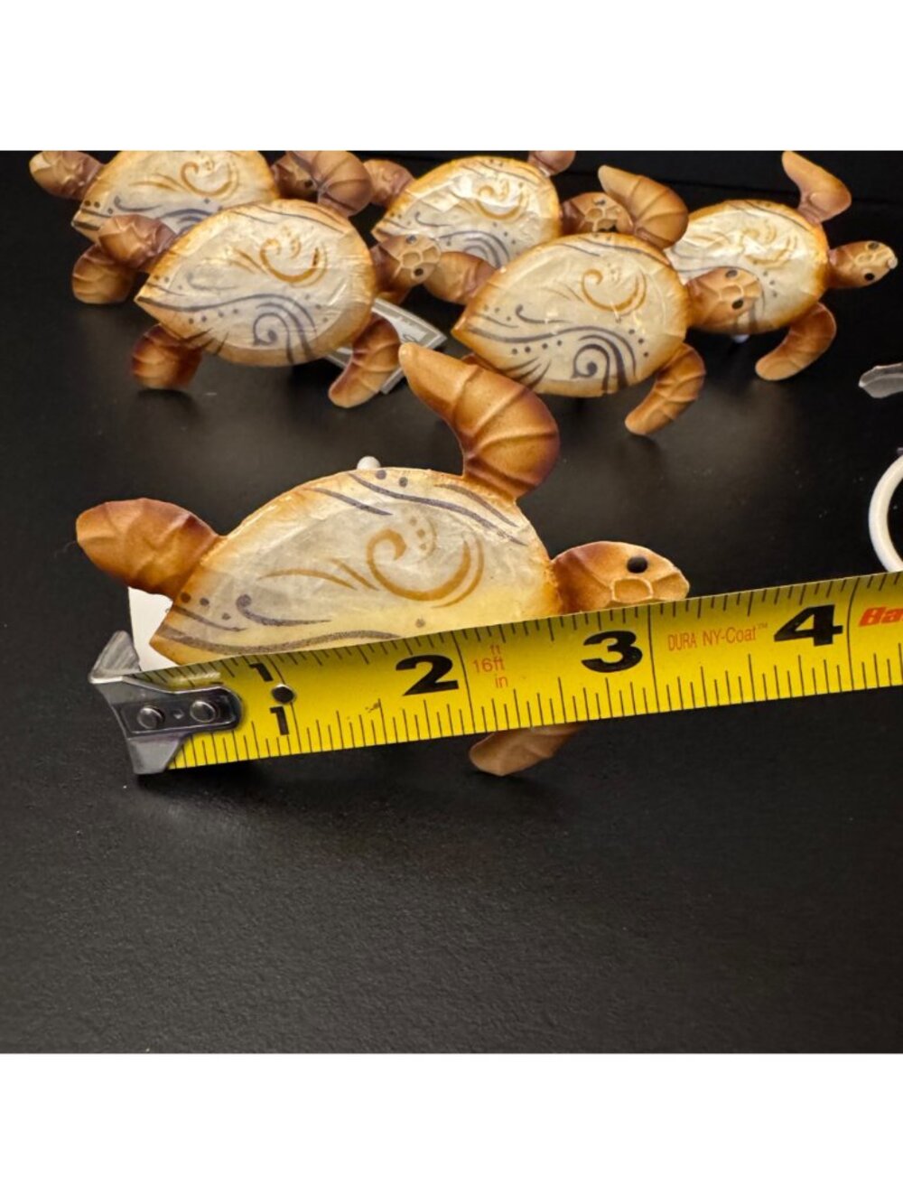 Hand-Painted Turtle Napkin Rings - Set Of 7 - Coastal Table Decor - Picture 8 of 9